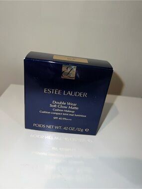 Estée Lauder Double Wear Soft Glow Matte Cushion Makeup 1C0 Shell SPF 45